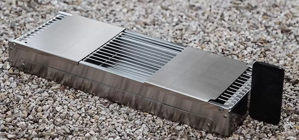 Estufa de barbacoa de carbón plegable minimalista