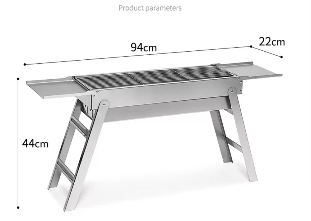 Estufa de barbacoa de carbón plegable minimalista