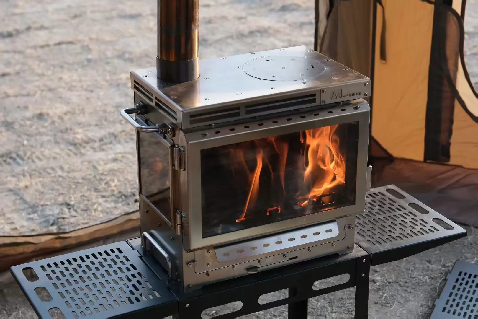 Horno de carpa de combustión estática adaptable de múltiples escenas