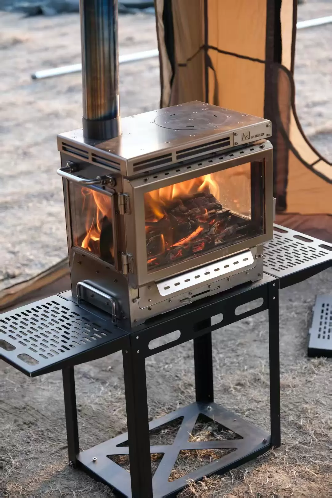 Horno de carpa de combustión estática adaptable de múltiples escenas