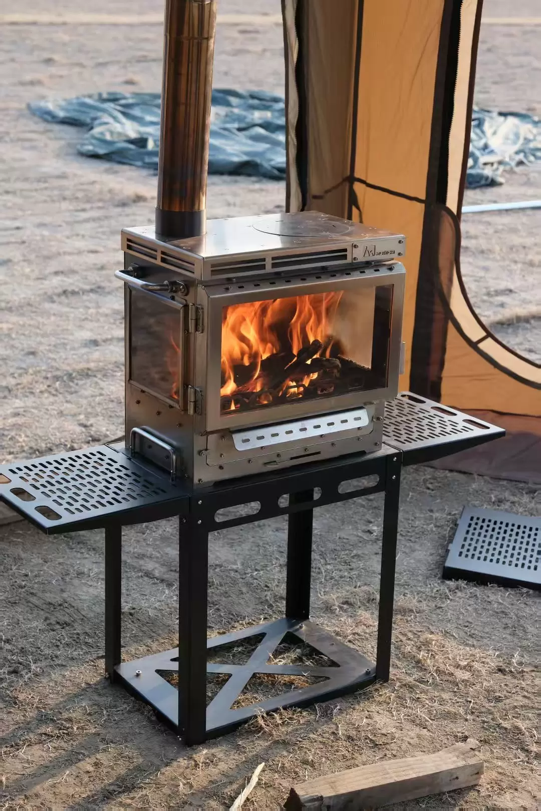 Horno de carpa de combustión estática adaptable de múltiples escenas