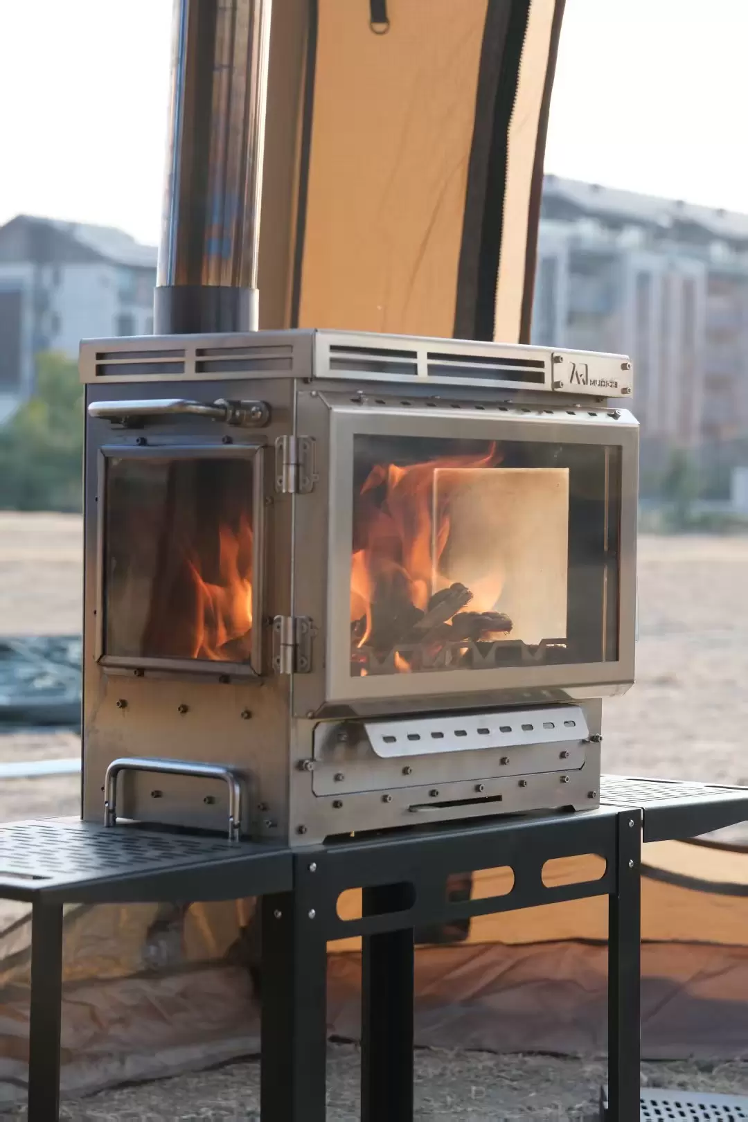 Horno de carpa de combustión estática adaptable de múltiples escenas