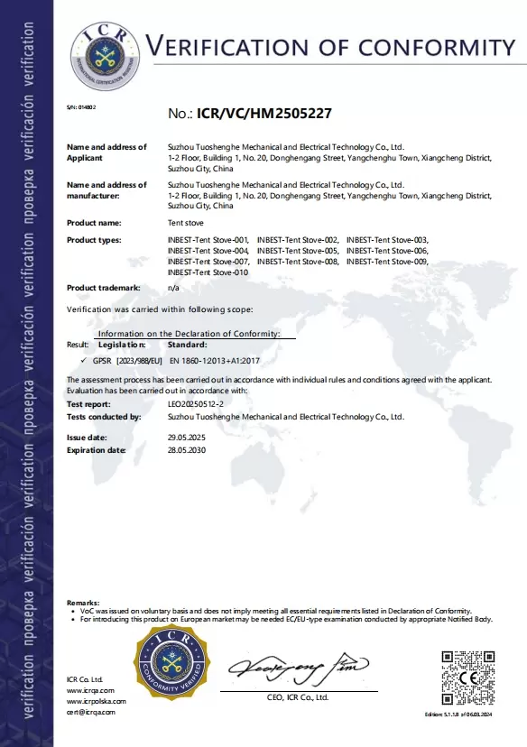  VERIFICACIÓN DE CONFORMIDAD 