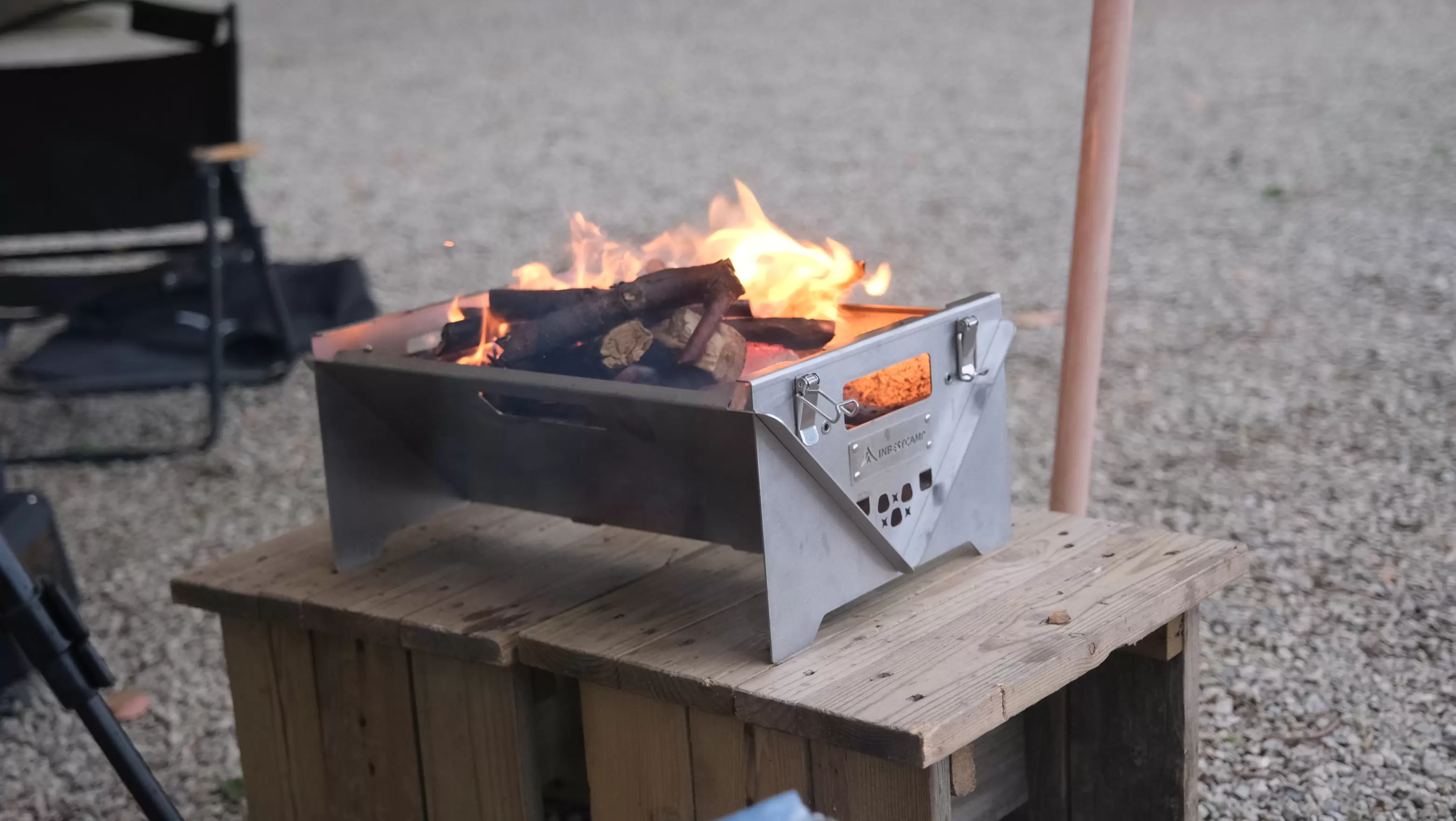 Parrilla giratoria para barbacoa