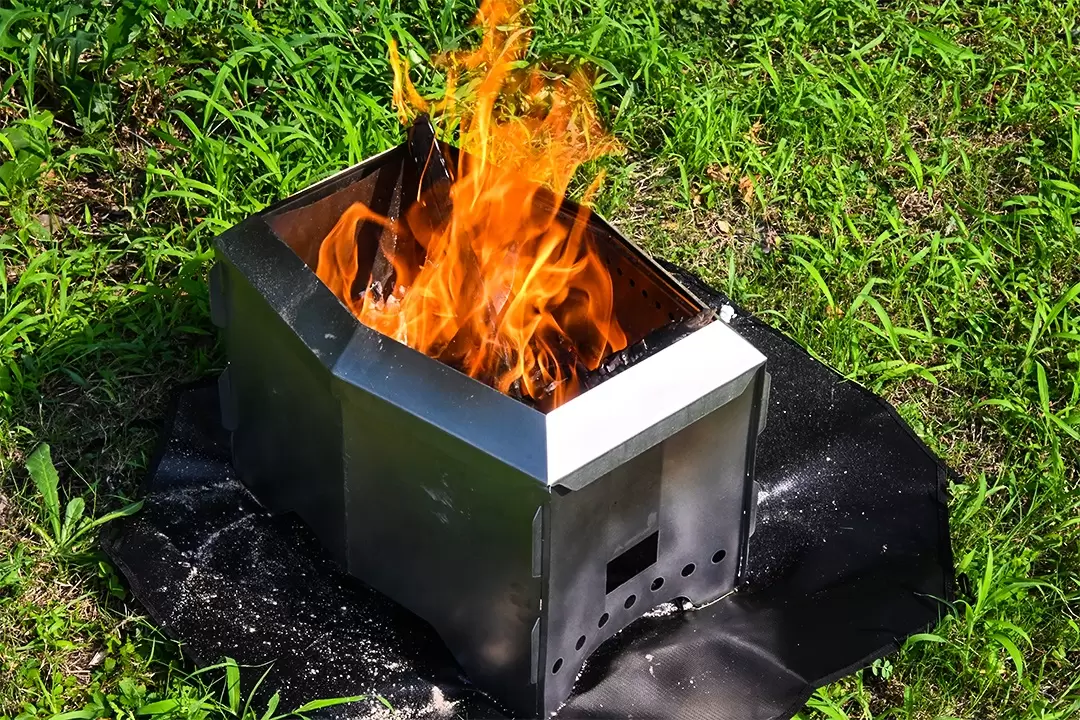 Pozo de combustión secundario plegable ultra silencioso