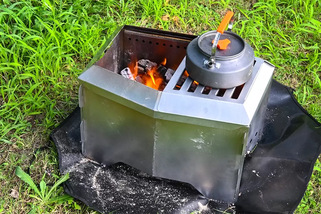 Pozo de combustión secundario plegable ultra silencioso
