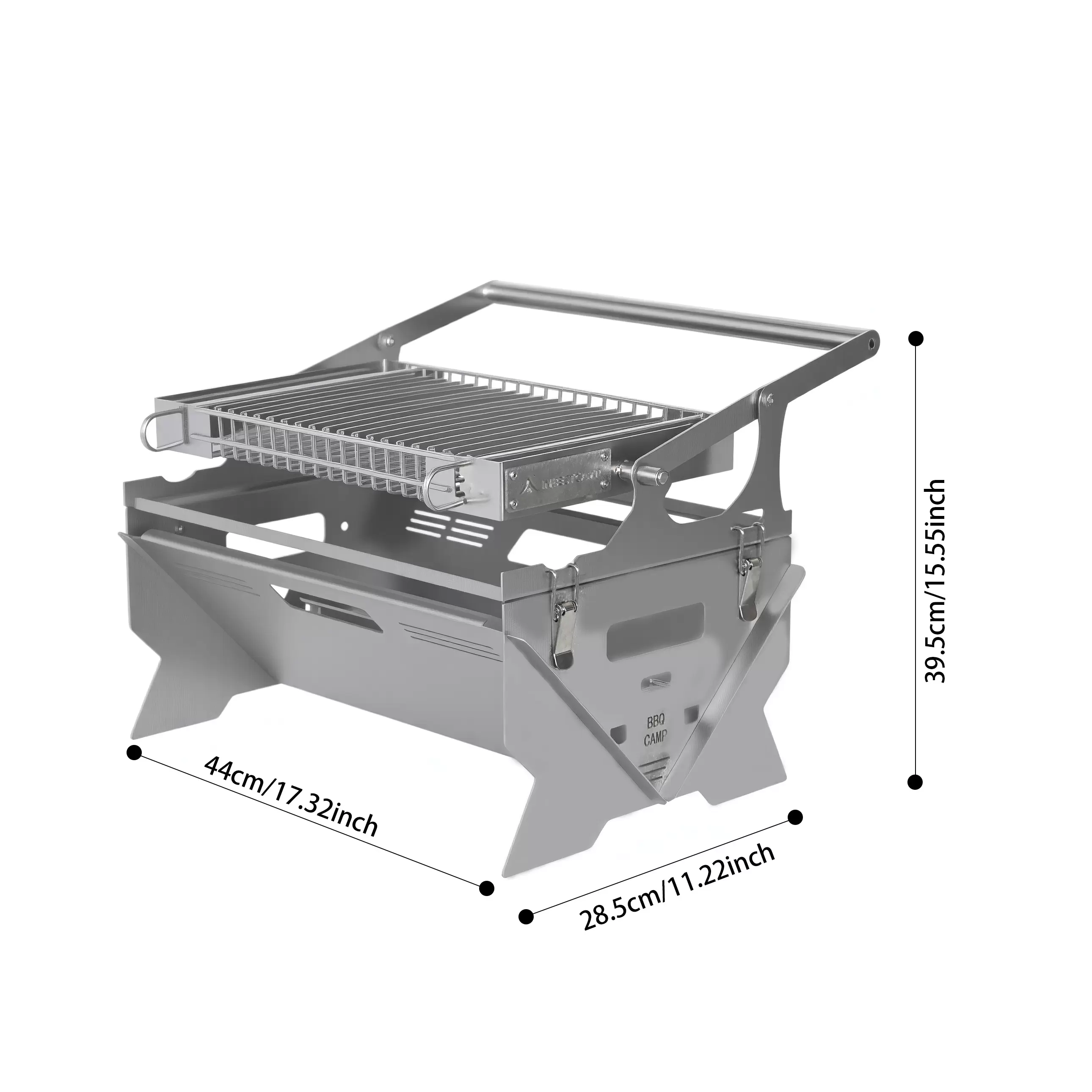 inbestcamp - Barbacoa giratoria de 360 ​​grados