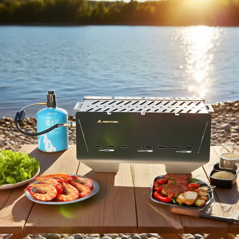 Parrilla de gas para acampar Inbestcamp