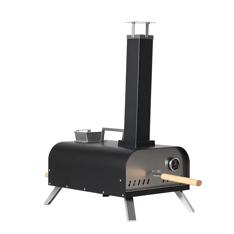 Horno de pizza port&aacute;til de hierro fundido para exteriores