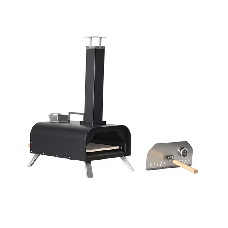 Horno de pizza port&aacute;til de hierro fundido para exteriores