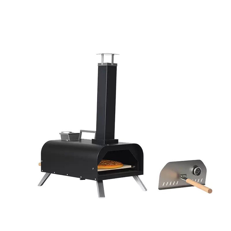 Horno de pizza port&aacute;til de hierro fundido para exteriores