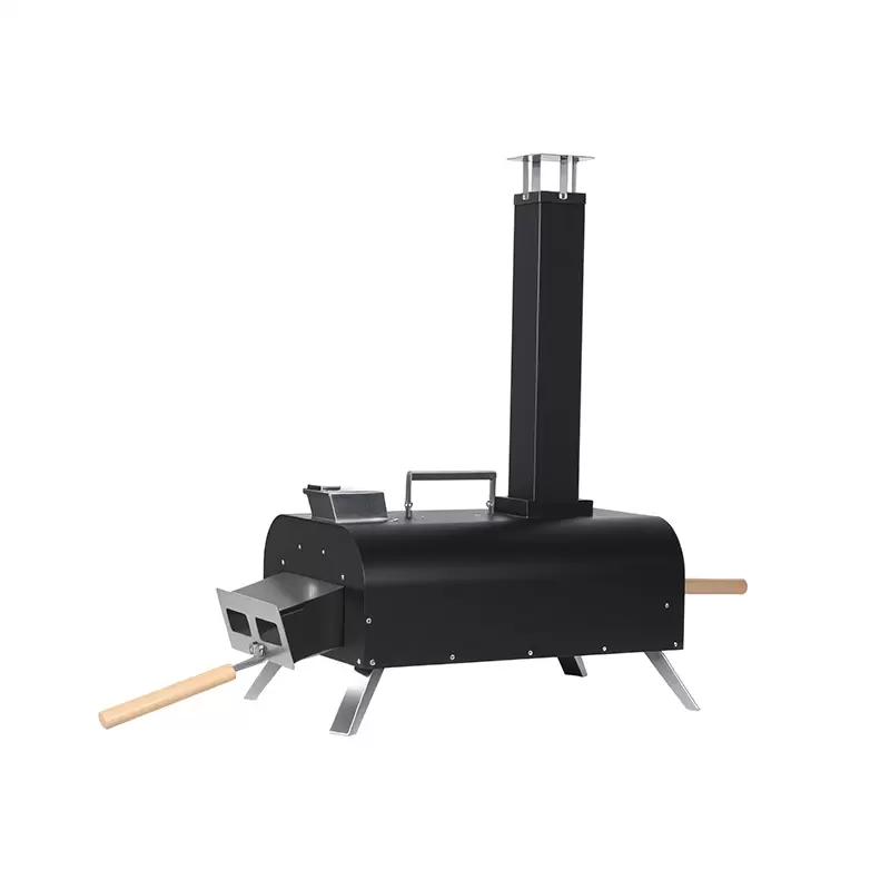 Horno de pizza port&aacute;til de hierro fundido para exteriores