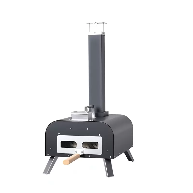 Horno de pizza port&aacute;til de hierro fundido para exteriores