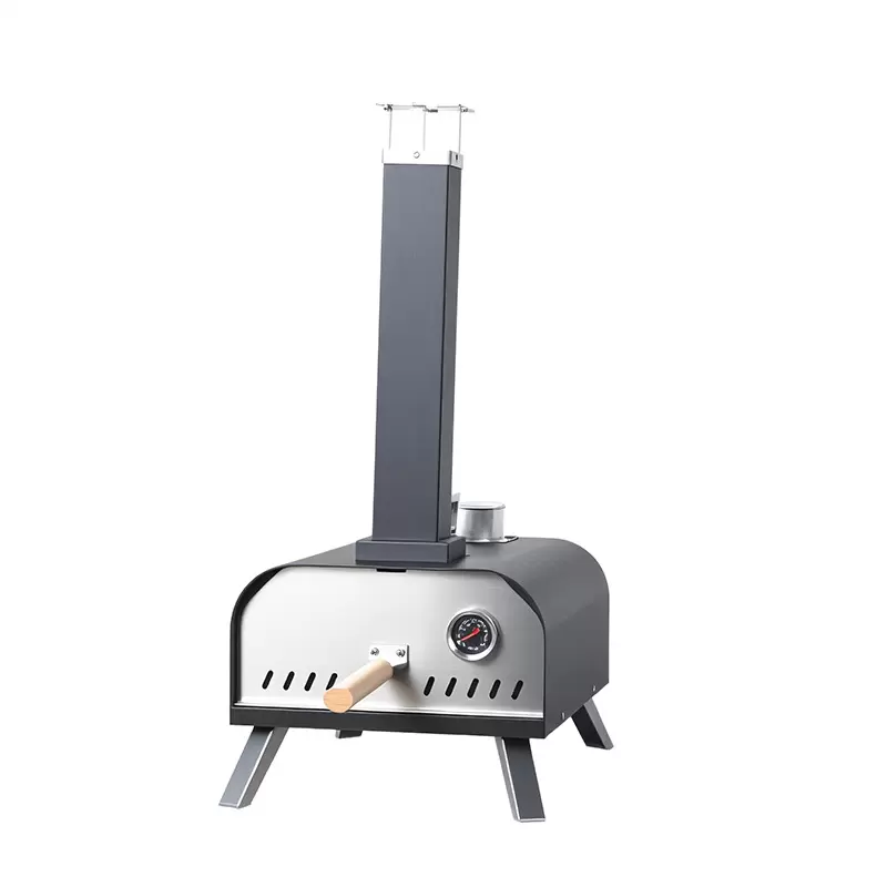 Horno de pizza port&aacute;til de hierro fundido para exteriores