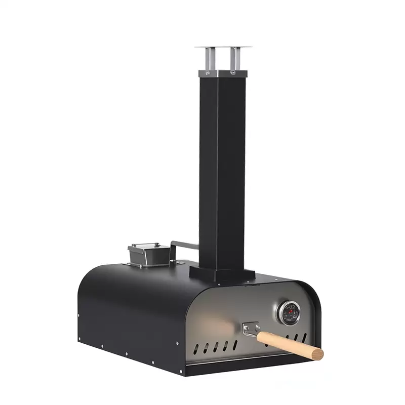 Horno de pizza port&aacute;til de hierro fundido para exteriores