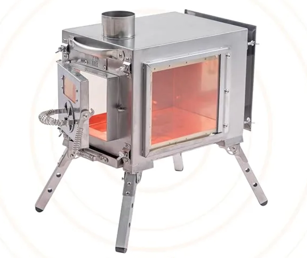 Estufa de tienda plegable ultraligera de menos de 15 libras