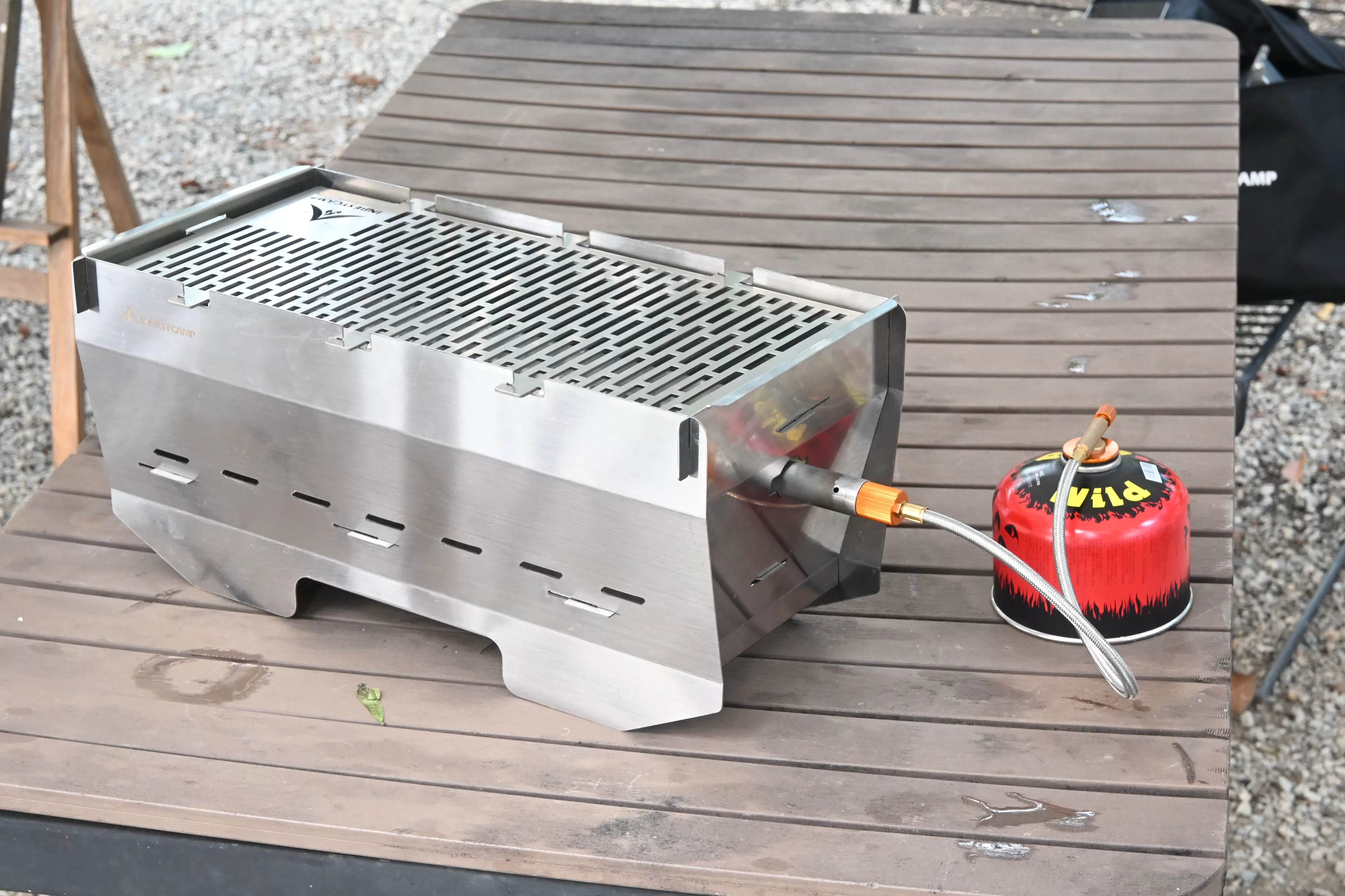 Parrilla de camping compacta