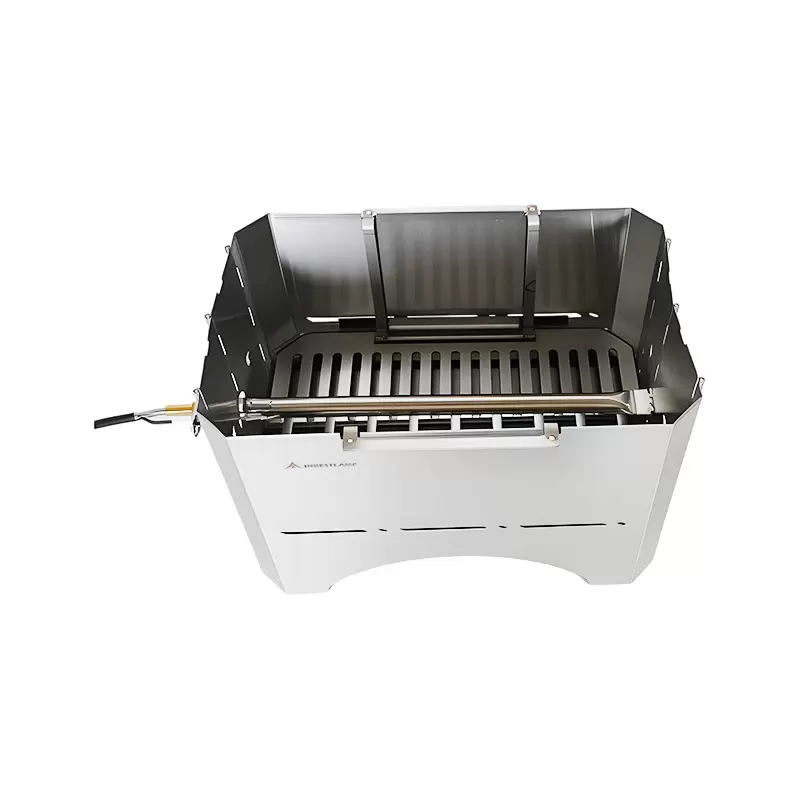 Parrilla de barbacoa de carb&oacute;n de gas plegable