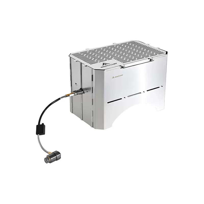 Parrilla de barbacoa de carb&oacute;n de gas plegable