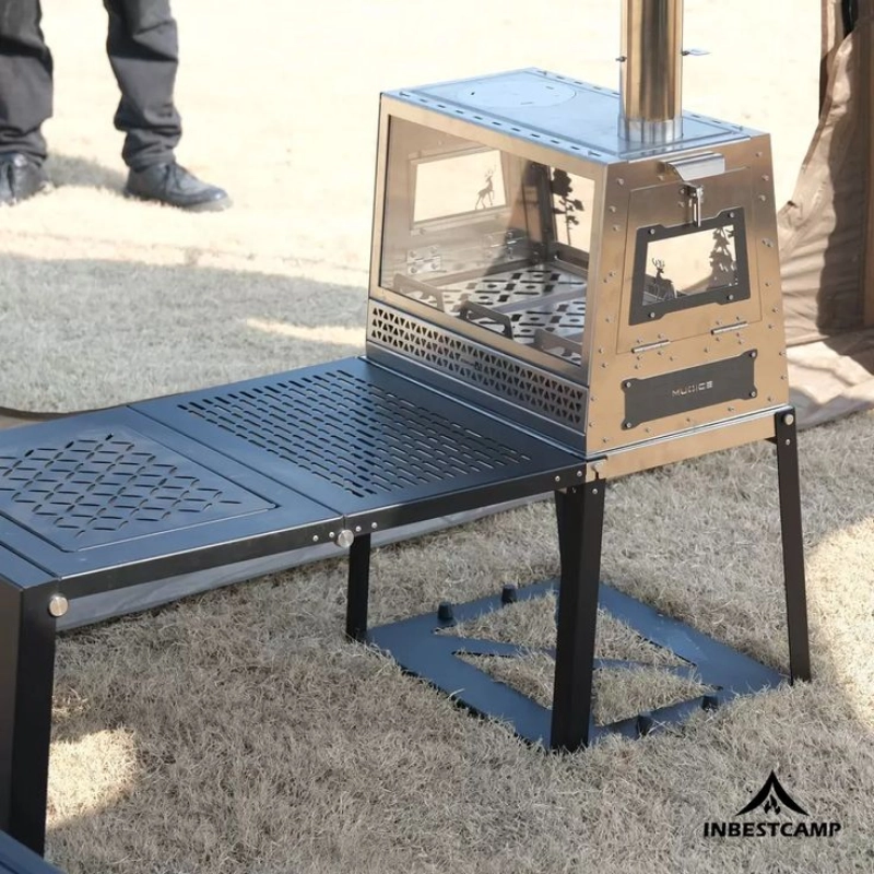 De la f&aacute;brica al mercado: estufa trapezoidal de acero inoxidable para tiendas de campa&ntilde;a para marcas OEM globales