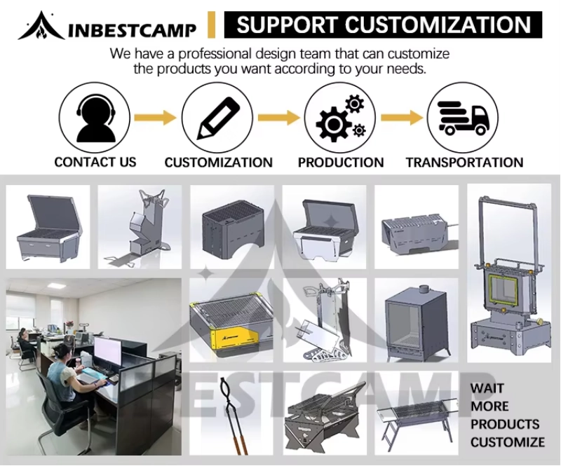 Servicios ODM para estufas de leña para carpas de exterior