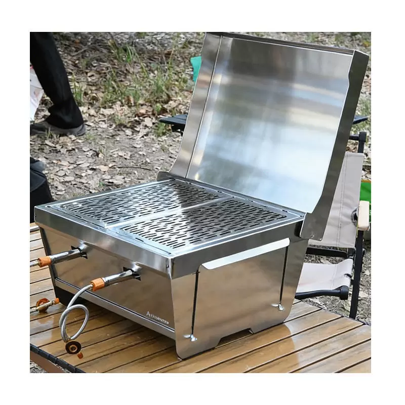 Parrilla de gas plegable para acampar de alta calidad OEM para mejorar su l&iacute;nea de productos para exteriores