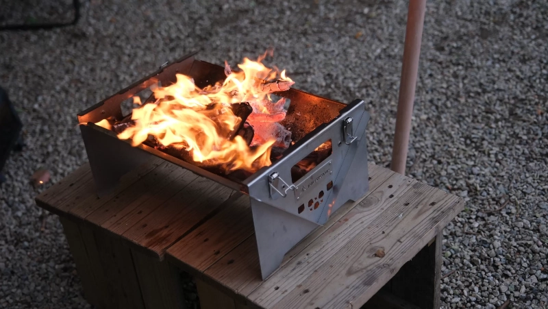 Parrilla de barbacoa giratoria portátil OEM