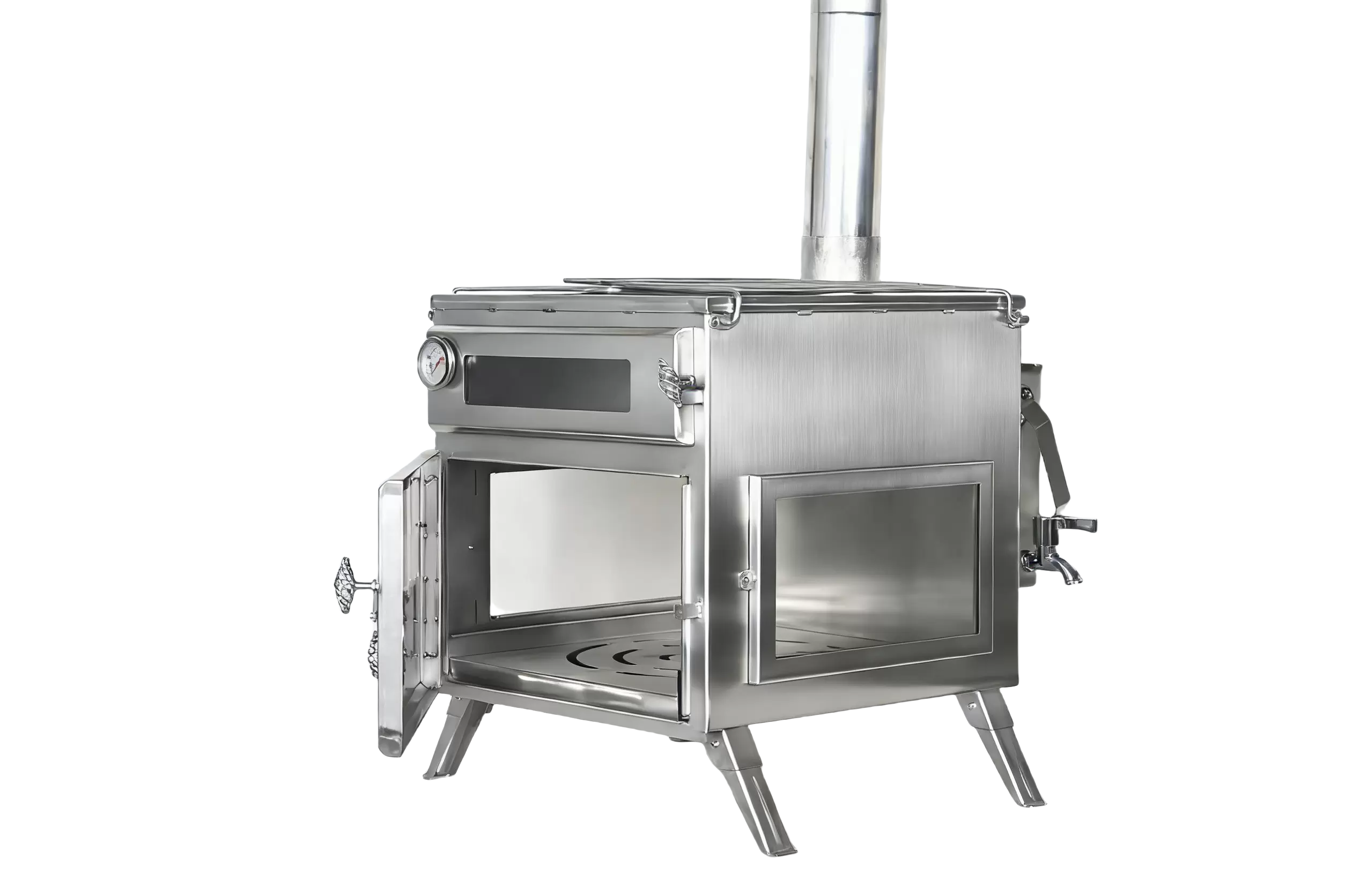 Hornillo de pizza para exteriores, ideal para acampar.