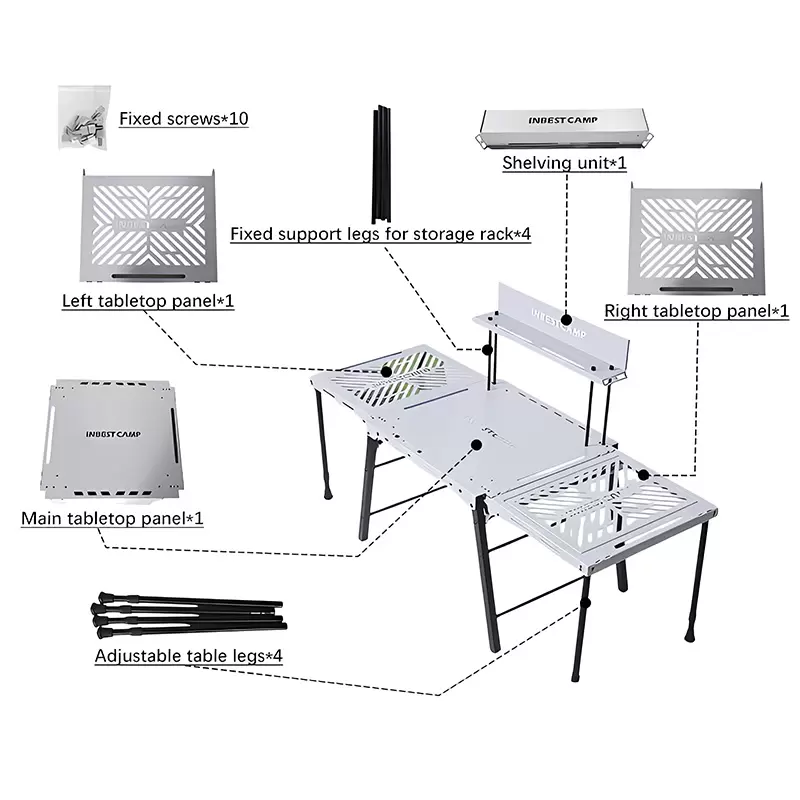 Mesa desmontable para acampar al aire libre